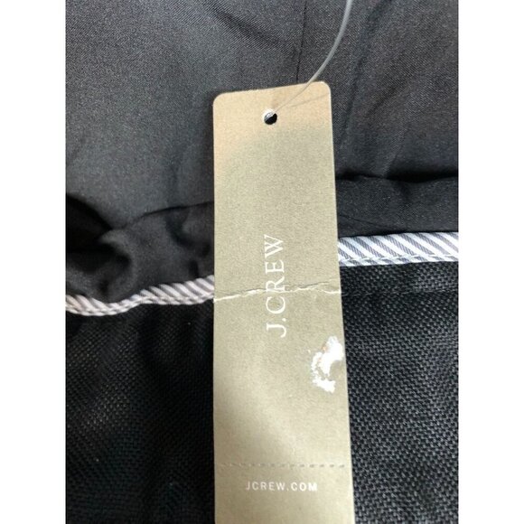 J.Crew High Rise Pleated Pants Linen Blend Wide Leg Black AN010 Women's Size 8 - Picture 5 of 8